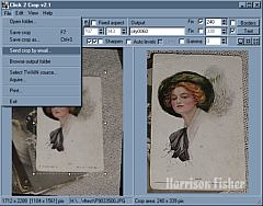 Click 2 Crop screenshot. 
Picture was cropped, reduced, sharpened 
and ready to be sent by email.
(Click for a larger picture)